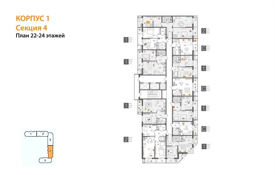 Фото №8: 1-комнатная квартира 39 м² - Краснодар, ЖК Рекорд, Карасунский внутригородской округ, Центральный внутригородской округ, Черёмушки, мкр. жилой комплекс Рекорд, ул. Новороссийская, 102И
