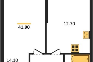 Фото №1: 1-комнатная квартира 41 м² - Краснодар, мкр. жилой комплекс Рекорд, ул. Новороссийская, 102И