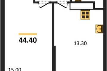 Фото №1: 1-комнатная квартира 44 м² - Краснодар, мкр. жилой комплекс Рекорд, ул. Новороссийская, 102И