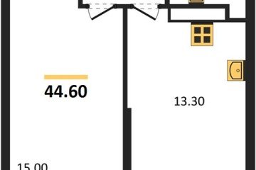Фото №1: 1-комнатная квартира 44 м² - Краснодар, мкр. жилой комплекс Рекорд, ул. Новороссийская, 102И