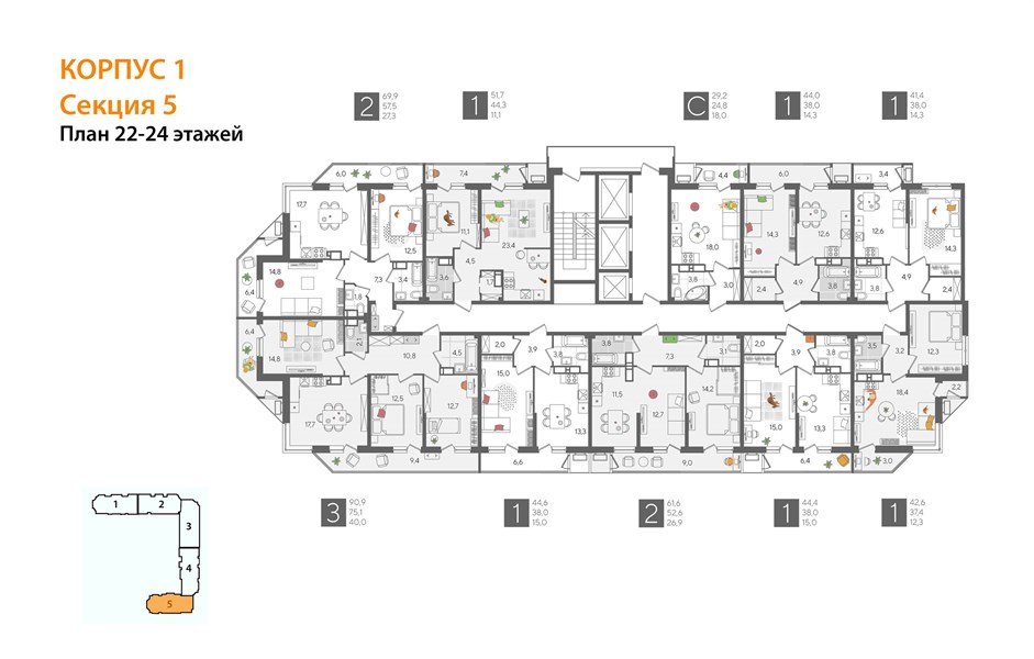 Фото №8: 2-комнатная квартира 69 м² - Краснодар, ЖК Рекорд, Карасунский внутригородской округ, Центральный внутригородской округ, Черёмушки, мкр. жилой комплекс Рекорд, ул. Новороссийская, 102И
