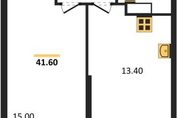 Фото №1: 1-комнатная квартира 41 м² - Краснодар, мкр. жилой комплекс Рекорд, ул. Новороссийская, 102И