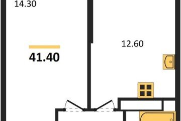 Фото №1: 1-комнатная квартира 41 м² - Краснодар, мкр. жилой комплекс Рекорд, ул. Новороссийская, 102И