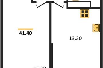 Фото №1: 1-комнатная квартира 41 м² - Краснодар, мкр. жилой комплекс Рекорд, ул. Новороссийская, 102И