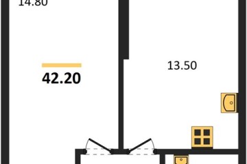 Фото №1: 1-комнатная квартира 42 м² - Краснодар, мкр. жилой комплекс Рекорд, ул. Новороссийская, 102И