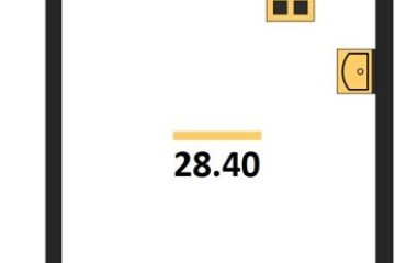 Фото №1: Студия 28 м² - Краснодар, мкр. жилой комплекс Рекорд, ул. Новороссийская, 102И