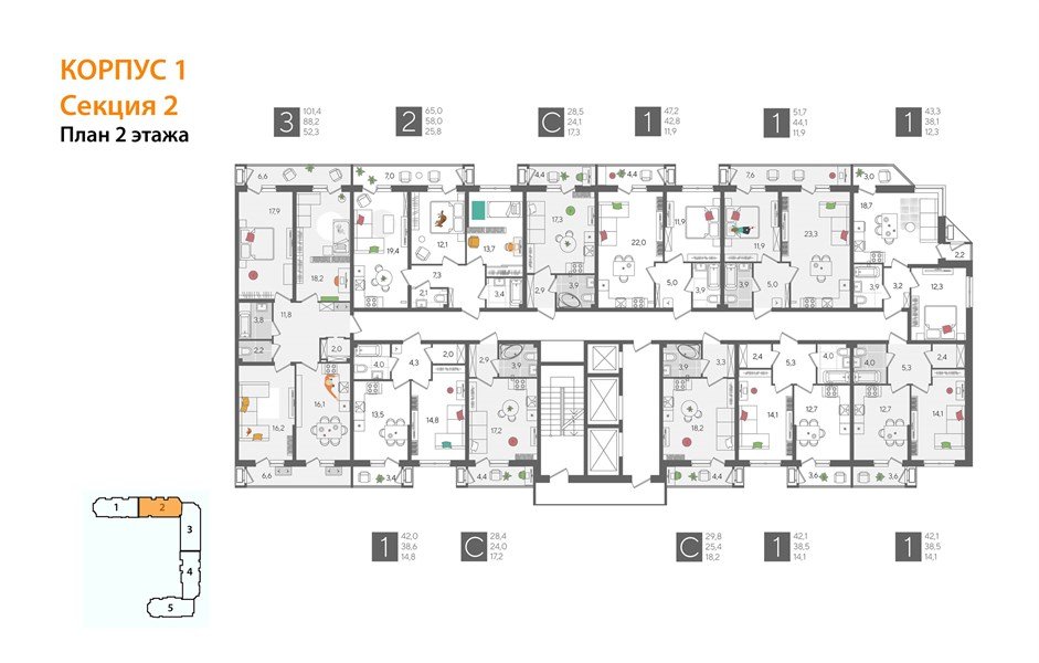 Фото №8: 1-комнатная квартира 42 м² - Краснодар, ЖК Рекорд, Карасунский внутригородской округ, Центральный внутригородской округ, Черёмушки, мкр. жилой комплекс Рекорд, ул. Новороссийская, 102И