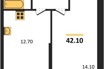Фото №1: 1-комнатная квартира 42 м² - Краснодар, мкр. жилой комплекс Рекорд, ул. Новороссийская, 102И