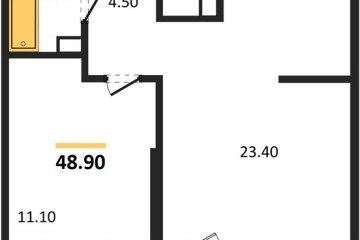 Фото №1: 1-комнатная квартира 48 м² - Краснодар, мкр. жилой комплекс Рекорд, ул. Новороссийская, 102И