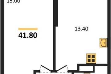 Фото №1: 1-комнатная квартира 41 м² - Краснодар, мкр. жилой комплекс Рекорд, ул. Новороссийская, 102И