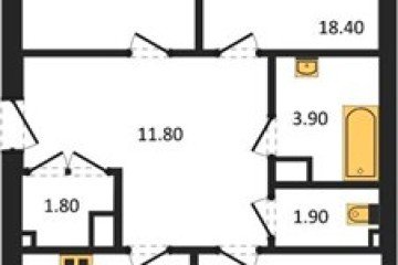 Фото №1: 3-комнатная квартира 101 м² - Краснодар, мкр. жилой комплекс Рекорд, ул. Новороссийская, 102И