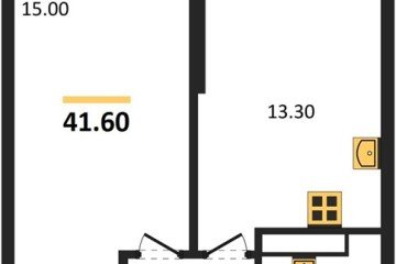 Фото №1: 1-комнатная квартира 41 м² - Краснодар, мкр. жилой комплекс Рекорд, ул. Новороссийская, 102И