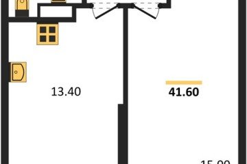 Фото №1: 1-комнатная квартира 41 м² - Краснодар, мкр. жилой комплекс Рекорд, ул. Новороссийская, 102И