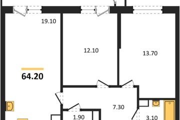 Фото №1: 2-комнатная квартира 64 м² - Краснодар, мкр. жилой комплекс Рекорд, ул. Новороссийская, 102И