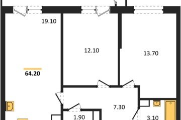 Фото №1: 2-комнатная квартира 64 м² - Краснодар, мкр. жилой комплекс Рекорд, ул. Новороссийская, 102И