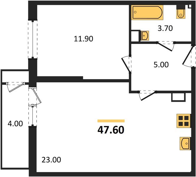 Фото №1: 1-комнатная квартира 47 м² - Краснодар, ЖК Рекорд, Карасунский внутригородской округ, Центральный внутригородской округ, Черёмушки, мкр. жилой комплекс Рекорд, ул. Новороссийская, 102И