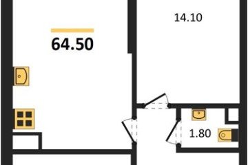 Фото №1: 2-комнатная квартира 64 м² - Краснодар, мкр. жилой комплекс Рекорд, ул. Новороссийская, 102И