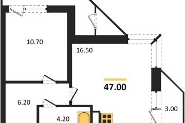 Фото №1: 1-комнатная квартира 47 м² - Краснодар, мкр. жилой комплекс Рекорд, ул. Новороссийская, 102И