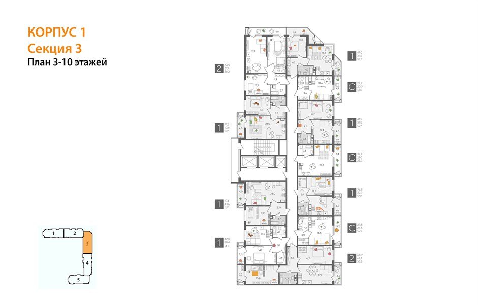 Фото №8: Студия 32 м² - Краснодар, ЖК Рекорд, Карасунский внутригородской округ, Центральный внутригородской округ, Черёмушки, мкр. жилой комплекс Рекорд, ул. Новороссийская, 102И