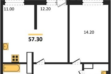 Фото №1: 2-комнатная квартира 57 м² - Краснодар, мкр. жилой комплекс Рекорд, ул. Новороссийская, 102И