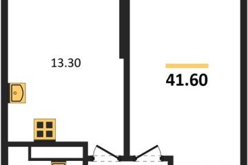 Фото №1: 1-комнатная квартира 41 м² - Краснодар, мкр. жилой комплекс Рекорд, ул. Новороссийская, 102И