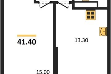 Фото №1: 1-комнатная квартира 41 м² - Краснодар, мкр. жилой комплекс Рекорд, ул. Новороссийская, 102И