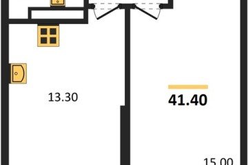 Фото №1: 1-комнатная квартира 41 м² - Краснодар, мкр. жилой комплекс Рекорд, ул. Новороссийская, 102И