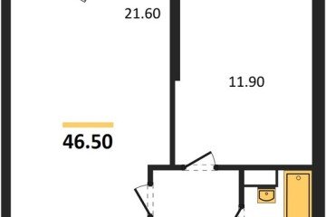 Фото №1: 1-комнатная квартира 46 м² - Краснодар, мкр. жилой комплекс Рекорд, ул. Новороссийская, 102И