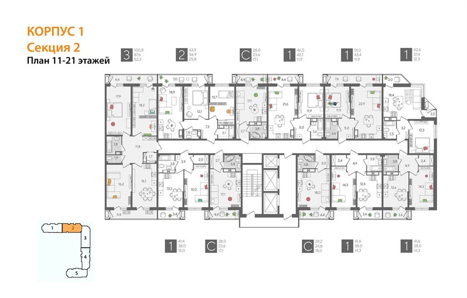 Фото №8: 1-комнатная квартира 51 м² - Краснодар, ЖК Рекорд, Карасунский внутригородской округ, Центральный внутригородской округ, Черёмушки, мкр. жилой комплекс Рекорд, ул. Новороссийская, 102И
