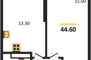 Фото №1: 1-комнатная квартира 44 м² - Краснодар, мкр. жилой комплекс Рекорд, ул. Новороссийская, 102И