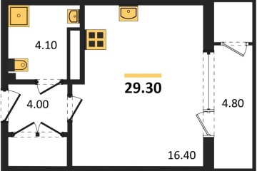 Фото №1: Студия 29 м² - Краснодар, мкр. жилой комплекс Рекорд, ул. Новороссийская, 102И