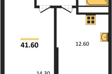 Фото №1: 1-комнатная квартира 41 м² - Краснодар, мкр. жилой комплекс Рекорд, ул. Новороссийская, 102И