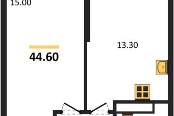 Фото №1: 1-комнатная квартира 44 м² - Краснодар, мкр. жилой комплекс Рекорд, ул. Новороссийская, 102И