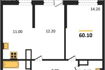 Фото №1: 2-комнатная квартира 60 м² - Краснодар, мкр. жилой комплекс Рекорд, ул. Новороссийская, 102И
