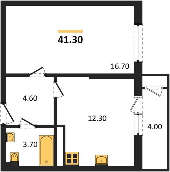 Фото №1: 1-комнатная квартира 41 м² - Краснодар, ЖК Рекорд, Карасунский внутригородской округ, Центральный внутригородской округ, Черёмушки, мкр. жилой комплекс Рекорд, ул. Новороссийская, 102И
