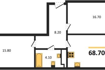 Фото №1: 2-комнатная квартира 68 м² - Краснодар, мкр. жилой комплекс Рекорд, ул. Новороссийская, 102И