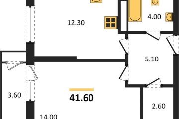 Фото №1: 1-комнатная квартира 41 м² - Краснодар, мкр. жилой комплекс Рекорд, ул. Новороссийская, 102И