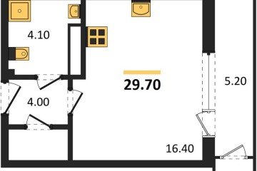 Фото №1: Студия 29 м² - Краснодар, мкр. жилой комплекс Рекорд, ул. Новороссийская, 102И