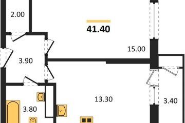 Фото №1: 1-комнатная квартира 41 м² - Краснодар, мкр. жилой комплекс Рекорд, ул. Новороссийская, 102/8к6