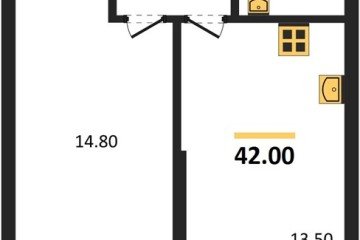 Фото №1: 1-комнатная квартира 42 м² - Краснодар, мкр. жилой комплекс Рекорд, ул. Новороссийская, 102/8к6