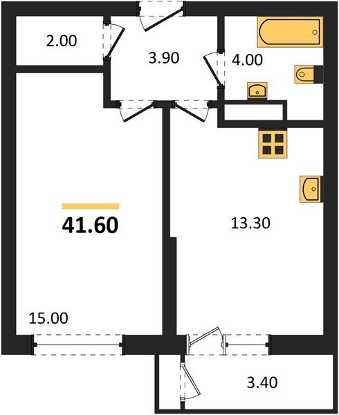 Фото №1: 1-комнатная квартира 41 м² - Краснодар, ЖК Рекорд, Черёмушки, Карасунский внутригородской округ, Центральный внутригородской округ, мкр. жилой комплекс Рекорд, ул. Новороссийская, 102/8к6