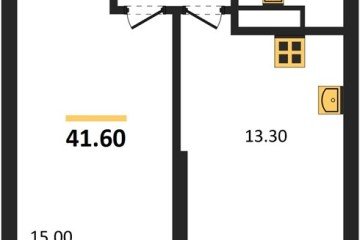 Фото №1: 1-комнатная квартира 41 м² - Краснодар, мкр. жилой комплекс Рекорд, ул. Новороссийская, 102/8к6