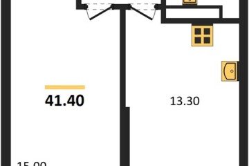 Фото №1: 1-комнатная квартира 41 м² - Краснодар, мкр. жилой комплекс Рекорд, ул. Новороссийская, 102/8к6