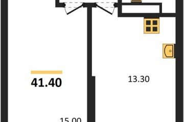 Фото №1: 1-комнатная квартира 41 м² - Краснодар, мкр. жилой комплекс Рекорд, ул. Новороссийская, 102/8к6