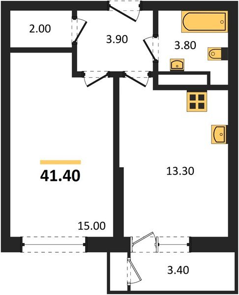 Фото №1: 1-комнатная квартира 41 м² - Краснодар, ЖК Рекорд, Черёмушки, Карасунский внутригородской округ, Центральный внутригородской округ, мкр. жилой комплекс Рекорд, ул. Новороссийская, 102/8к6