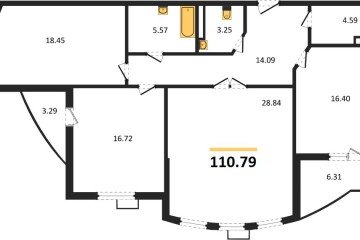 Фото №1: 3-комнатная квартира 110 м² - Краснодар, мкр. жилой комплекс Режиссёр, ул. Уральская, 100/8