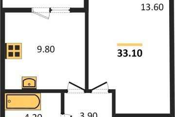 Фото №1: 1-комнатная квартира 33 м² - Краснодар, мкр. Прикубанский внутригородской округ, ул. имени Генерала Корнилова, 18