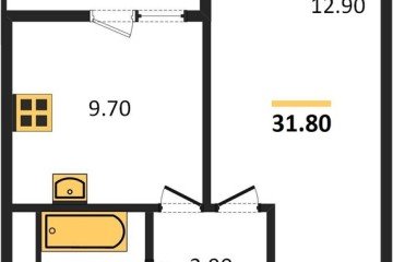 Фото №1: 1-комнатная квартира 31 м² - Краснодар, мкр. Прикубанский внутригородской округ, ул. имени Генерала Корнилова, 18