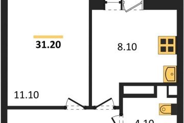 Фото №1: 1-комнатная квартира 31 м² - Краснодар, мкр. жилой комплекс Спортивная Деревня, ул. имени Генерала Корнилова, 16к1