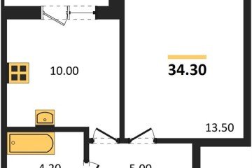 Фото №1: 1-комнатная квартира 34 м² - Краснодар, мкр. жилой комплекс Спортивная Деревня, 